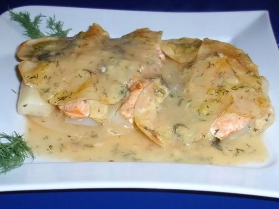 Rezept: Spargel-Lachs-Kartoffel-Gratin Bild Nr. 11 Spargel-Lachs-Kartoffel-Gratin - Rezept - Bild Nr. 11