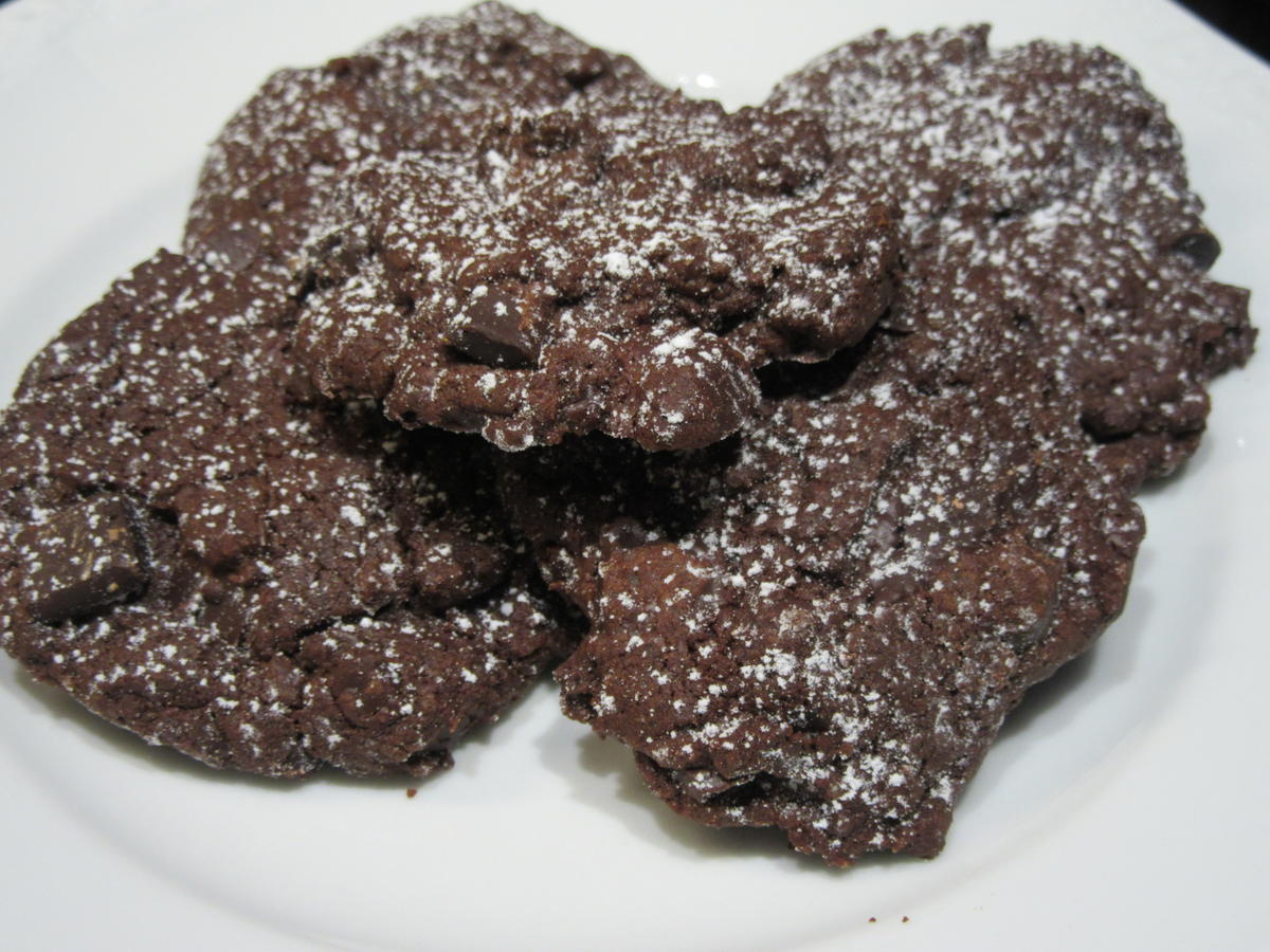 Double Chocolate Cookies - Echte Schokoladen Kekse - Rezept - Bild Nr. 2