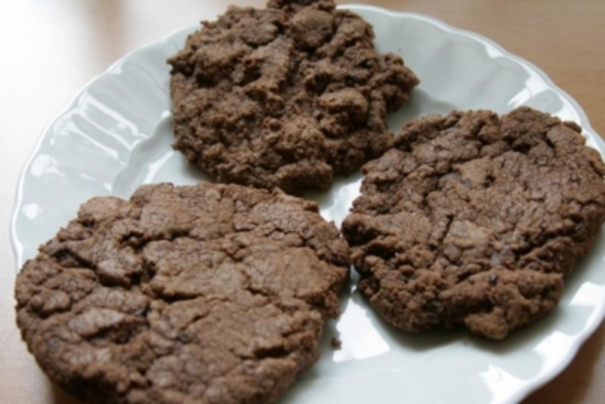 Double Chocolate Cookies - Echte Schokoladen Kekse - Rezept