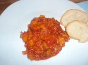 Lammfleisch mit Paprika - Rezept