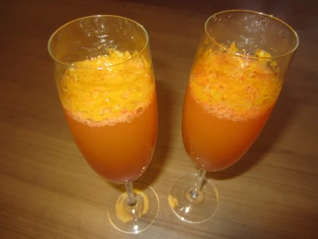 Strawange-Sekt - Rezept