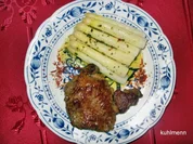 Entrecote in Knoblauch/Kräuter-Butter - Rezept