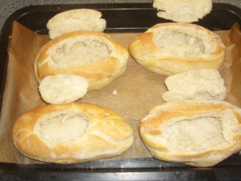 Paprika Thunfisch Paste im Brötchen überbacken - einfach - von Hoenowbear