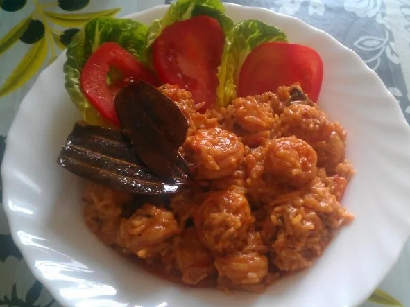 Indisches Garnelen-Reis / Garnelen-Biryani - Rezept - Bild Nr. 3