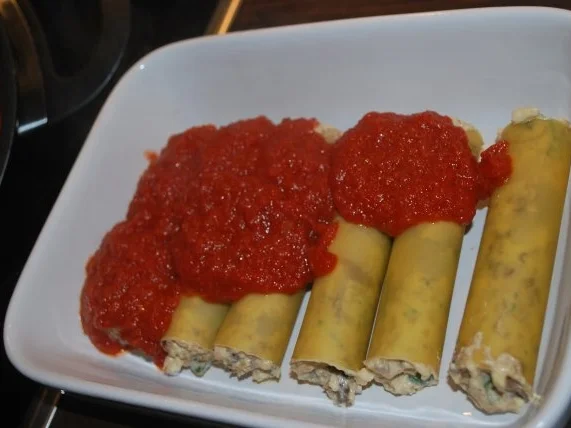 Cannelloni mit 3-Käse-Pilzfüllung - Rezept - Bild Nr. 6