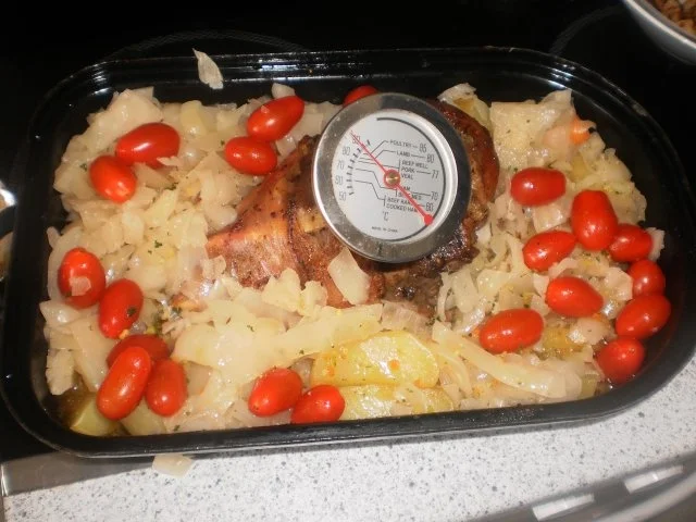 Knusprige Putenhaxe im Gemüsebett - Rezept - Bild Nr. 8