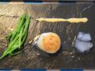 Jakobsmuschel | Krupuk | Gin Tonic | Misomayonnaise | Kaiserschoten - Rezept