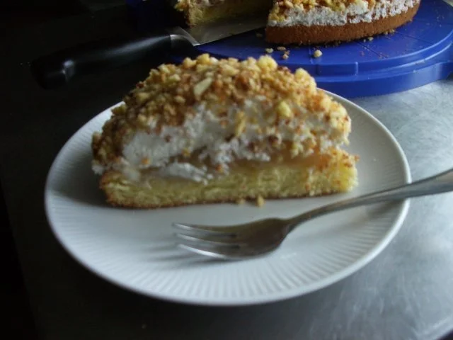 Rezept: Rhabarber - Krokant -Kuchen Rhabarber - Krokant -Kuchen - Rezept