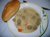 Spargelcremesuppe mit Champignons - Rezept