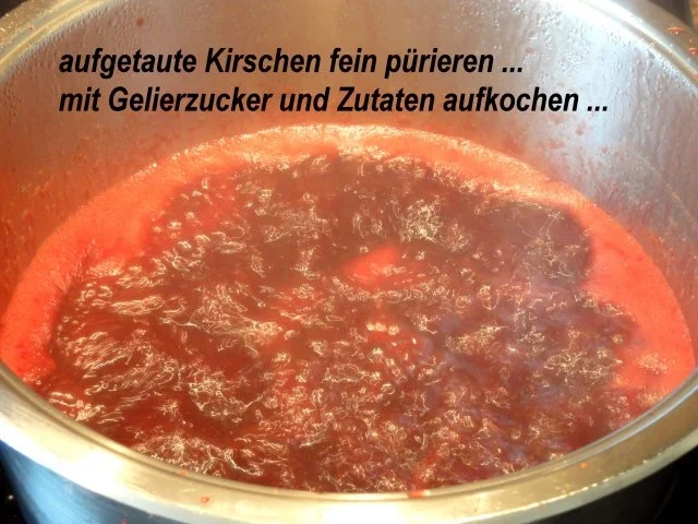 Rezept: M+G: SAUERKIRSCH-MARMELADE Bild Nr. 2 M+G: SAUERKIRSCH-MARMELADE - Rezept - Bild Nr. 2