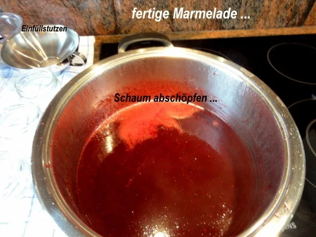 Rezept: M+G: SAUERKIRSCH-MARMELADE Bild Nr. 3 M+G: SAUERKIRSCH-MARMELADE - Rezept - Bild Nr. 3