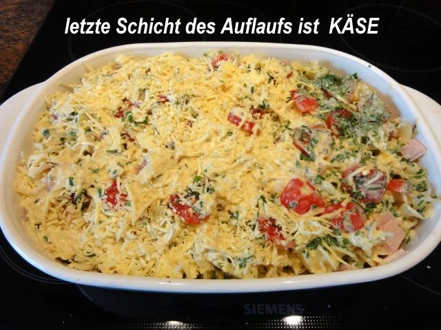 Nudeln:   AUFLAUF aus gedrehten BANDNUDELN - Rezept - Bild Nr. 6