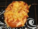 Käse Brezeln mit Schinkenwürfeln - Rezept