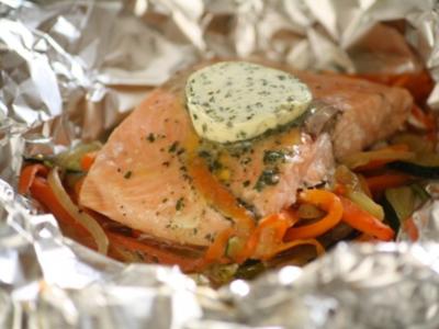 Rezept: Wildlachs in Folie Wildlachs in Folie - Rezept