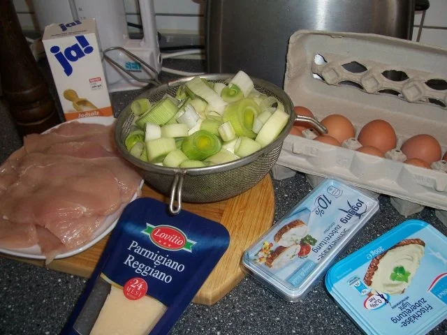 Parmesan Hähnchen mit Rahmporree - Rezept - Bild Nr. 2