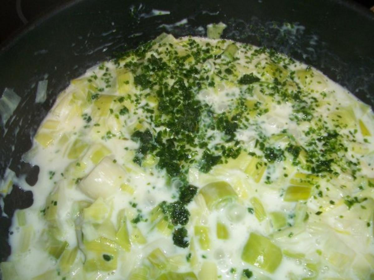 Parmesan Hähnchen mit Rahmporree - Rezept - Bild Nr. 5