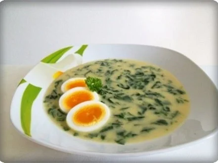 Rezept: -`❊´- Spinatsuppe mit Bärlauch und Ei -`❊´- Bild Nr. 2 -`❊´- Spinatsuppe mit Bärlauch und Ei -`❊´- - Rezept - Bild Nr. 2