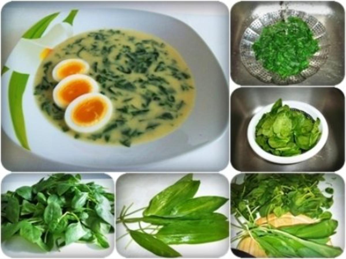 -`❊´- Spinatsuppe mit Bärlauch und Ei -`❊´- - Rezept - Bild Nr. 3