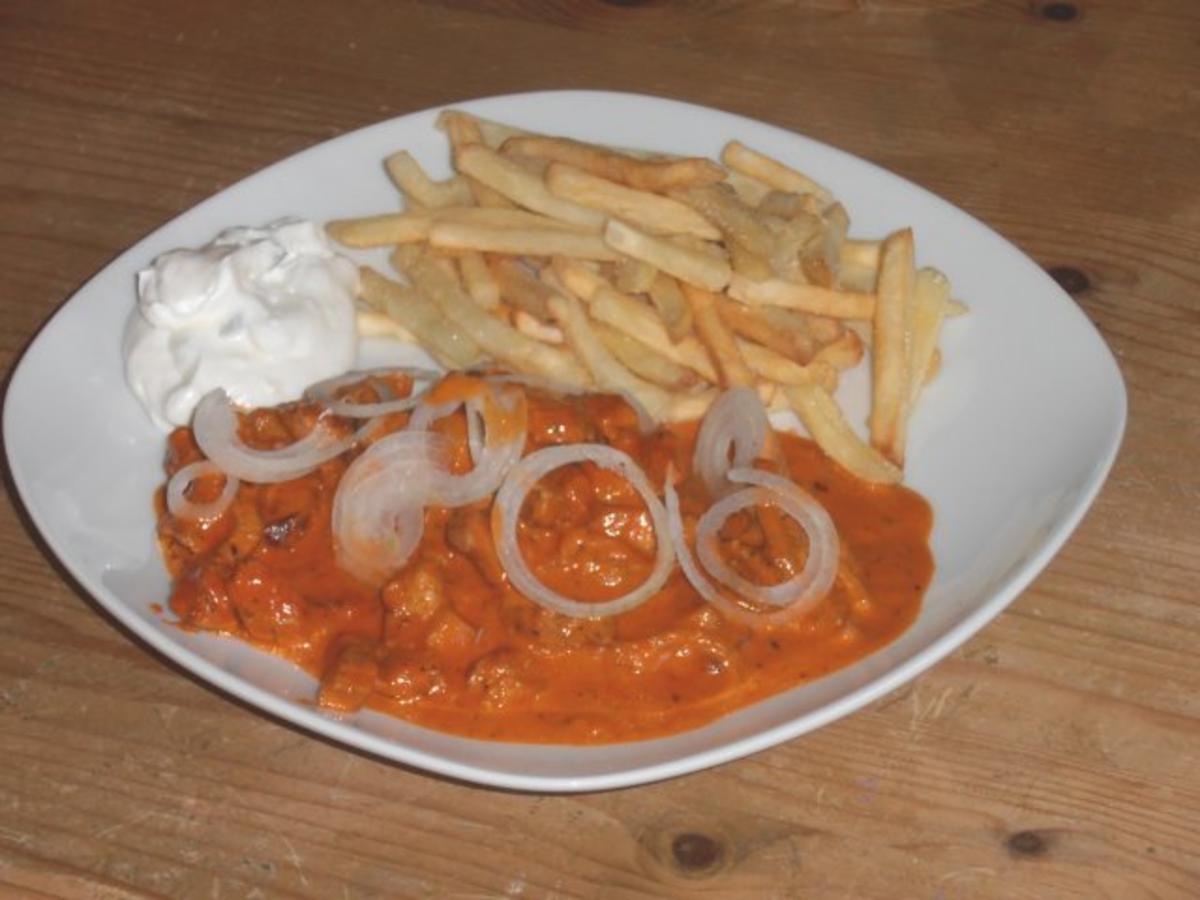 Gyros in Tomaten-Sahnesoße Rezept von tigerlilly63