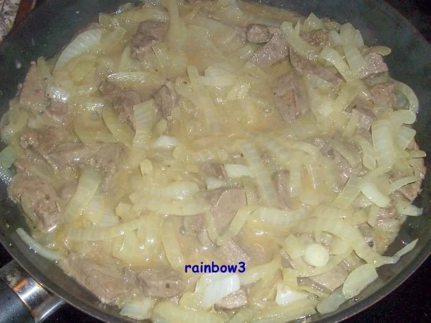 Kochen: Lebergeschnetzeltes mit viiiel Zwiebel - Rezept - Bild Nr. 6