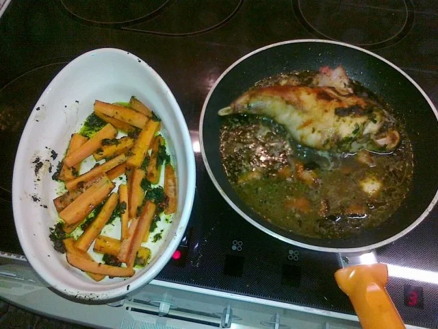 Bärlauch -- Hasenschenkel und Möhren - Rezept - Bild Nr. 7