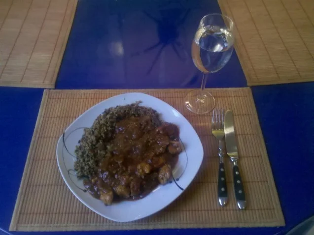 Rezept: Geflügel: Hähnchengeschnetzeltes mediteran mit Bulgur Bild Nr. 9 Geflügel: Hähnchengeschnetzeltes mediteran mit Bulgur - Rezept - Bild Nr. 9