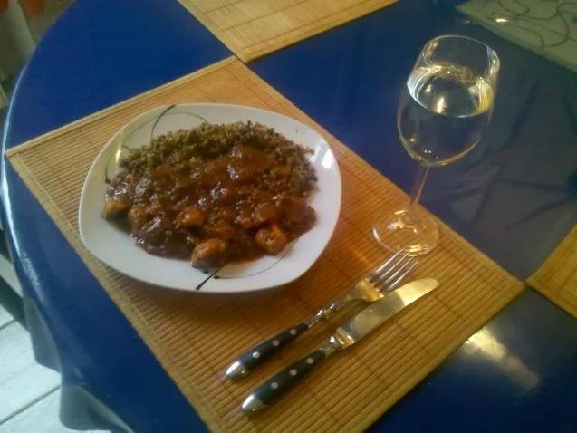 Rezept: Geflügel: Hähnchengeschnetzeltes mediteran mit Bulgur Bild Nr. 10 Geflügel: Hähnchengeschnetzeltes mediteran mit Bulgur - Rezept - Bild Nr. 10