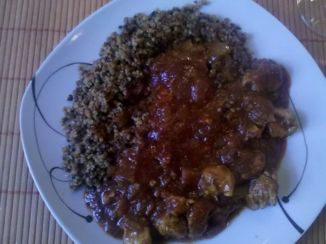 Rezept: Geflügel: Hähnchengeschnetzeltes mediteran mit Bulgur Bild Nr. 12 Geflügel: Hähnchengeschnetzeltes mediteran mit Bulgur - Rezept - Bild Nr. 12