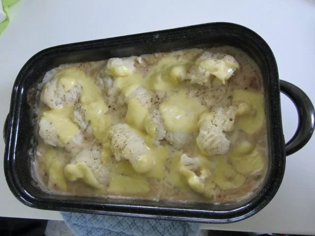 Blumenkohl – Auflauf mit Geflügelgulasch - Rezept - Bild Nr. 4