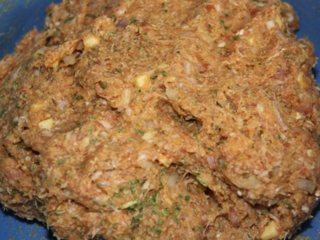 Mini Frikadellen mit Zwiebeln und Käse Füllung - einfach - von Molochai