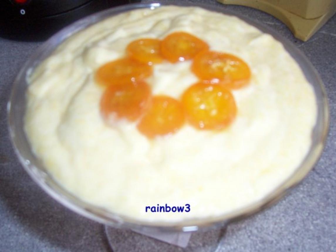 Dessert: Mango Orangen Creme mit karamellisierten Kumquats - einfach ...