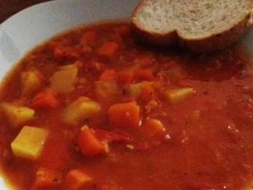 Rezept: Rote Linsensuppe mit Curry Rote Linsensuppe mit Curry - Rezept