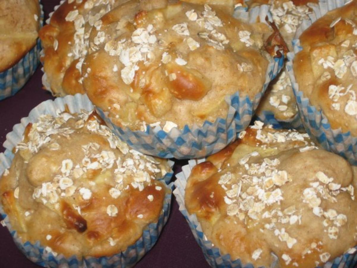 Apfel-Haferflocken-Muffins - Rezept