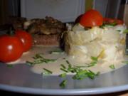 Chicorée-Türmchen mit Steak - Rezept