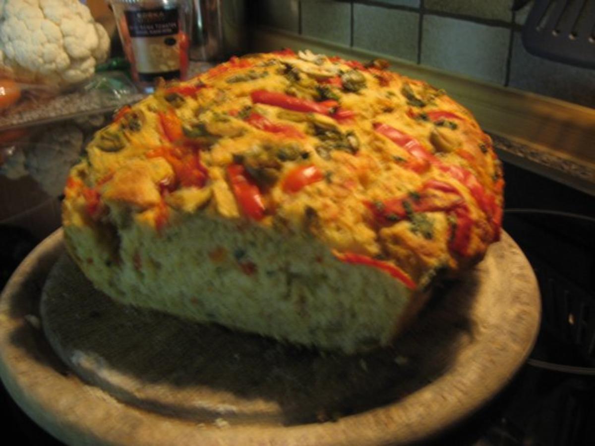 Oliven-Parmesan-Brot - Rezept mit Bild - kochbar.de