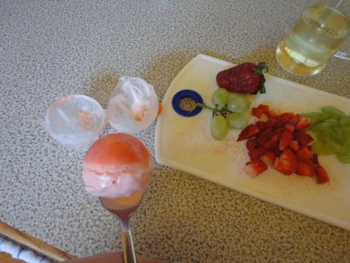 Zitronen Eis mit Erdbeer Touch - Rezept - Bild Nr. 7