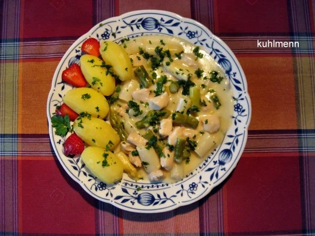 Hähnchen/Spargel-Sammelsurium - Rezept