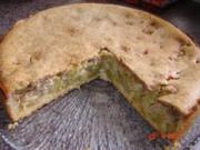 Kuchen & Torten : Rhabarberkuchen mit Mandeldecke - Rezept
