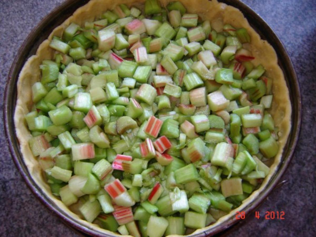 Kuchen & Torten : Rhabarberkuchen mit Mandeldecke - Rezept - Bild Nr. 6