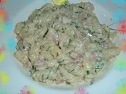 Rezept: Pfannengerichte : Nudelpfanne mit Fleischwurst Pfannengerichte : Nudelpfanne mit Fleischwurst - Rezept