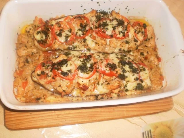 Rezept: Gefüllte Aubergine Bild Nr. 14 Gefüllte Aubergine - Rezept - Bild Nr. 14