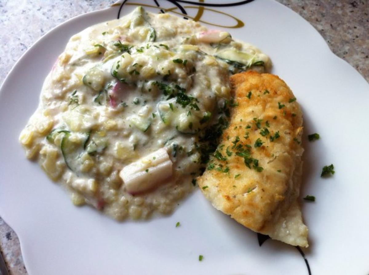 Bilder für Schellfisch mit Gurken-Kartoffelsalat - Rezept