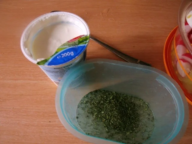 Rezept: KARTOFFELSALAT MIT RADIESCHEN UND MAIS Bild Nr. 4 KARTOFFELSALAT MIT RADIESCHEN UND MAIS - Rezept - Bild Nr. 4