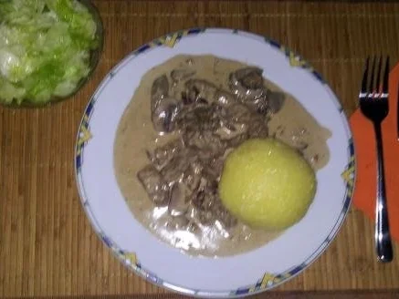 Rezept: Boeuf Stroganow mal etwas anders !!! Boeuf Stroganow mal etwas anders !!! - Rezept