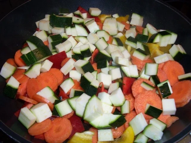 Enikö´s "14,6 Kilo müssen runter" Zucchini-Paprika Pfanne mit Putensteak - Rezept - Bild Nr. 4