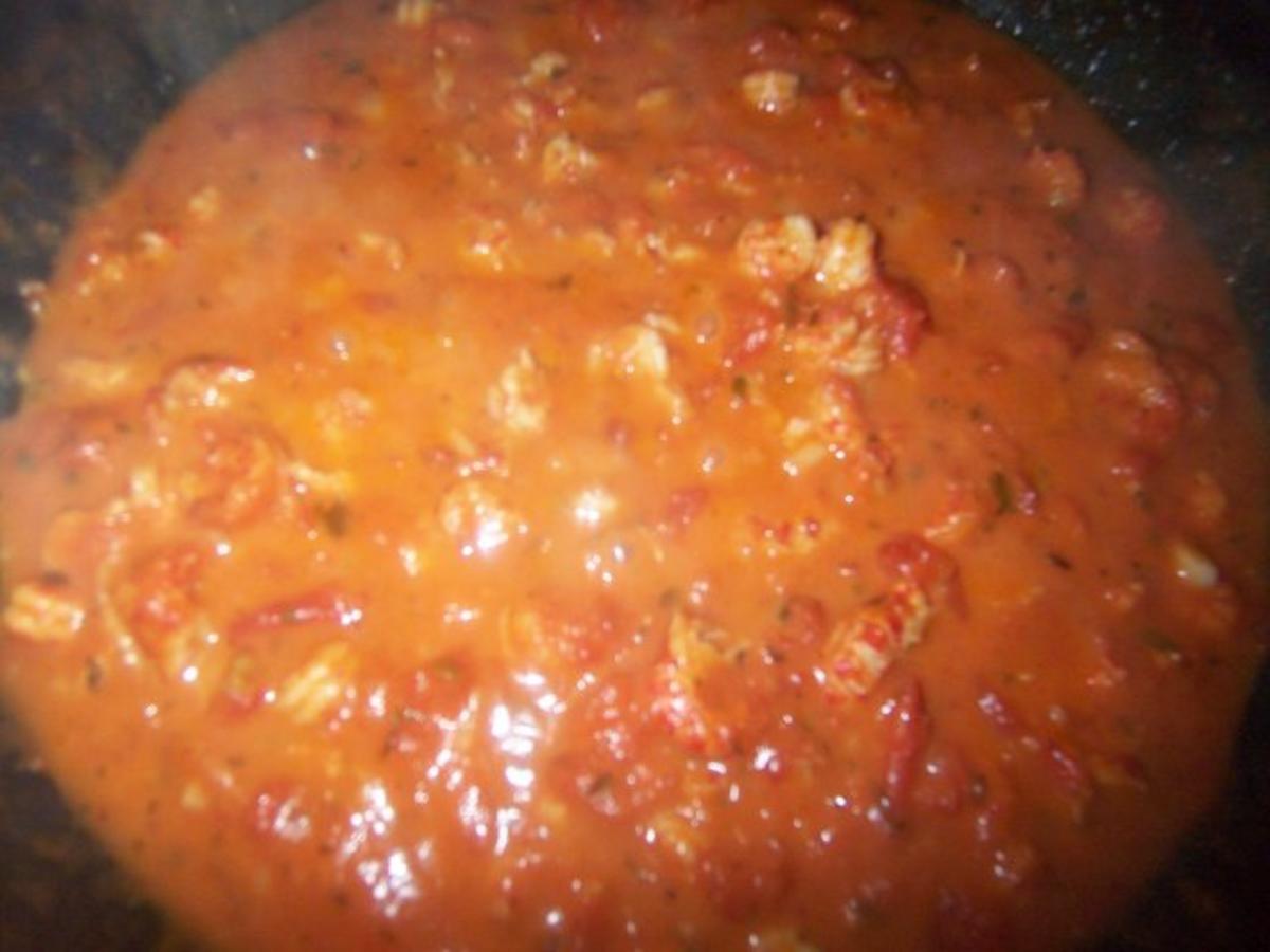 Flußkrebs - Tomatensoße zu Spaghetti - Rezept - Bild Nr. 4