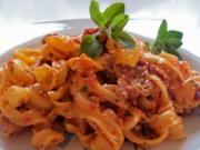 Italienischer Nudelsalat mit Paprika und Mozzarella - Rezept