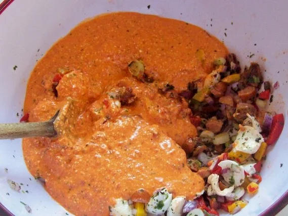 Italienischer Nudelsalat mit Paprika und Mozzarella - Rezept - Bild Nr. 5