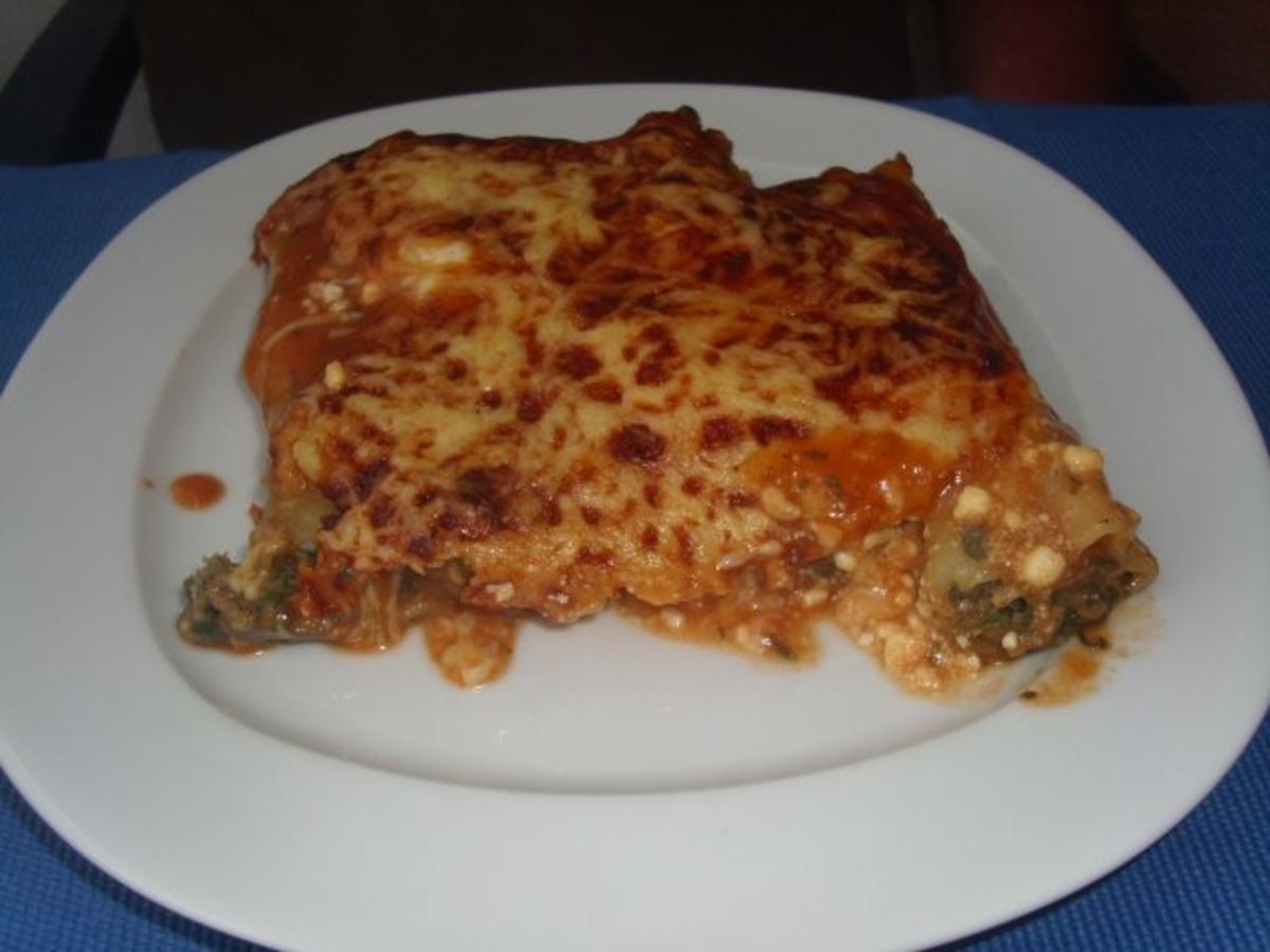 Cannelloni mit Hack-Spinat Füllung - Rezept - kochbar.de