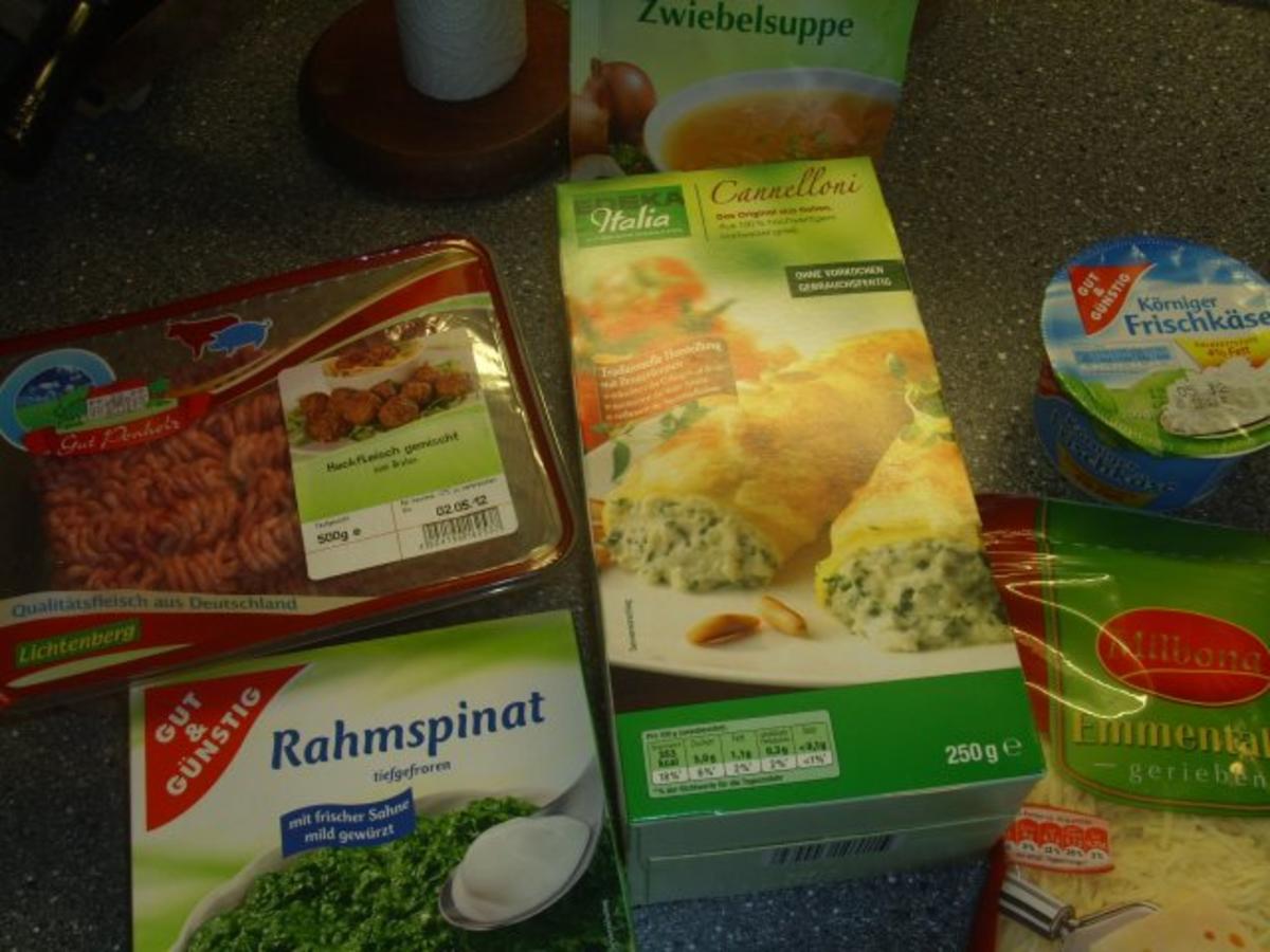 Cannelloni mit Hack-Spinat Füllung - Rezept - Bild Nr. 2